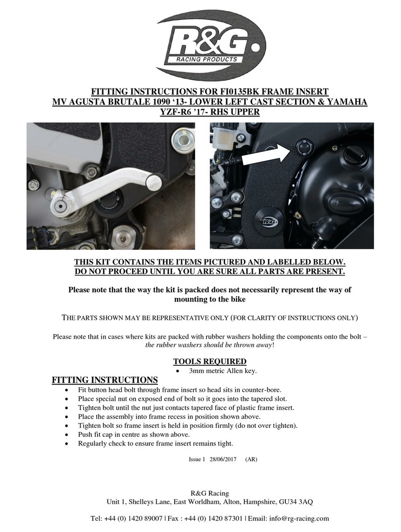R&G FI0135BK Fitting instructions