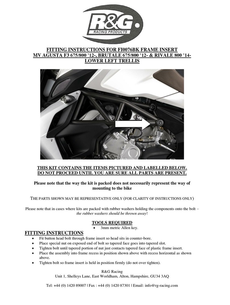 R&G FI0076BK Fitting instructions