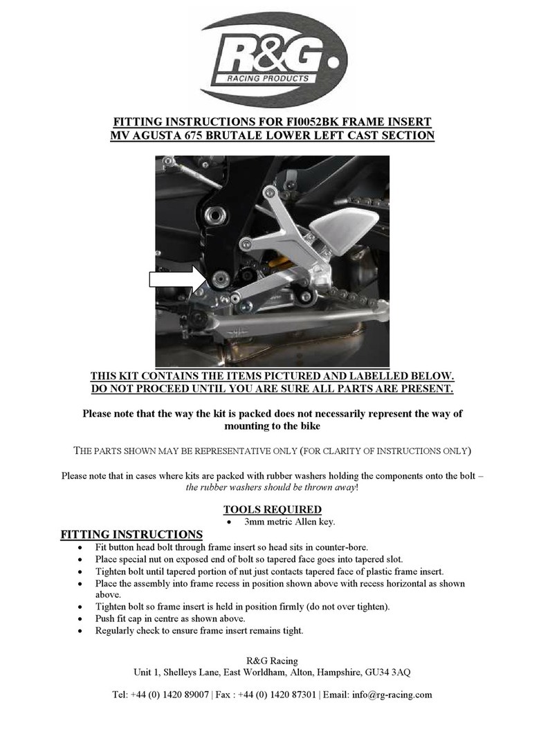 R&G FI0052BK User manual