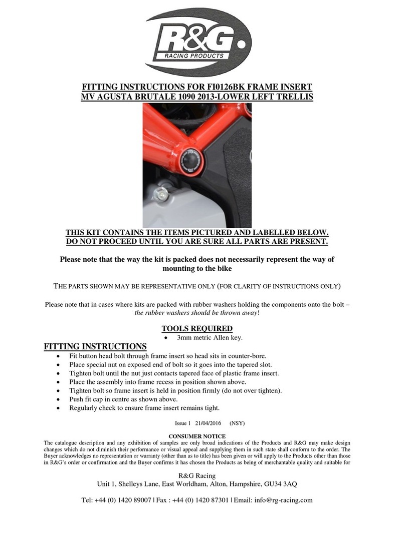 R&G FI0126BK User manual