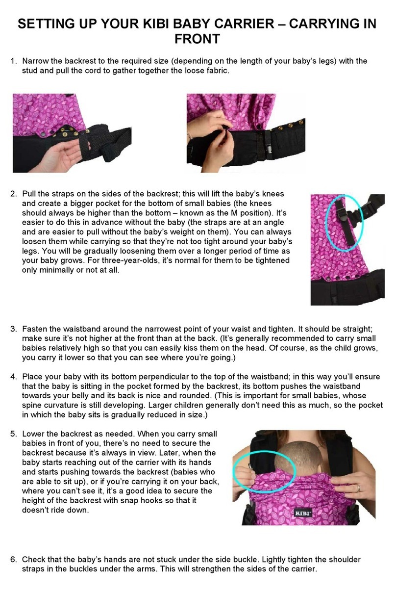 KIBI BABY CARRIER Setting up
