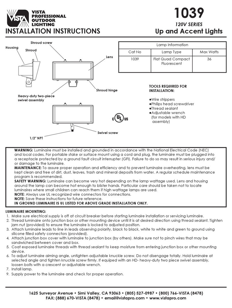 Vista 1039 installation instructions