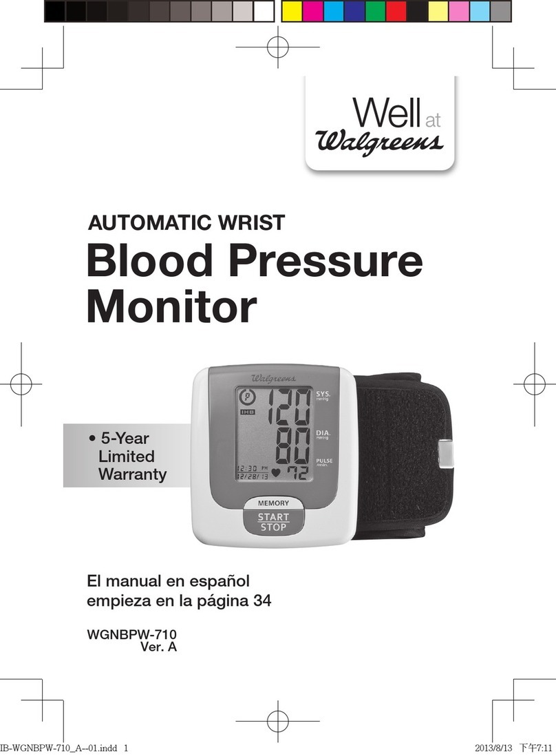 Walgreens WGNBPW-710 User manual