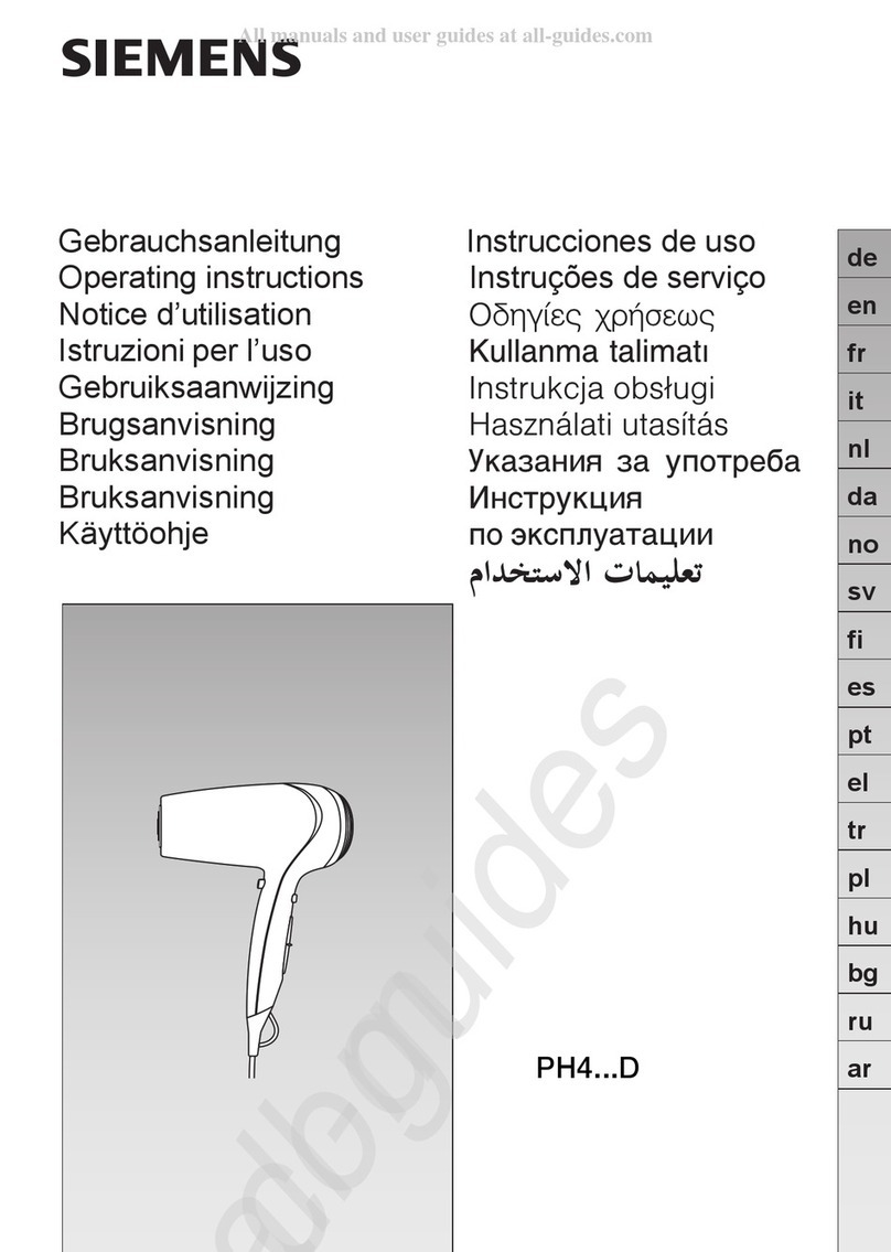 Siemens PH4 D Series User manual