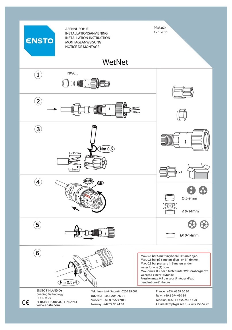 ensto WetNet Installation instruction