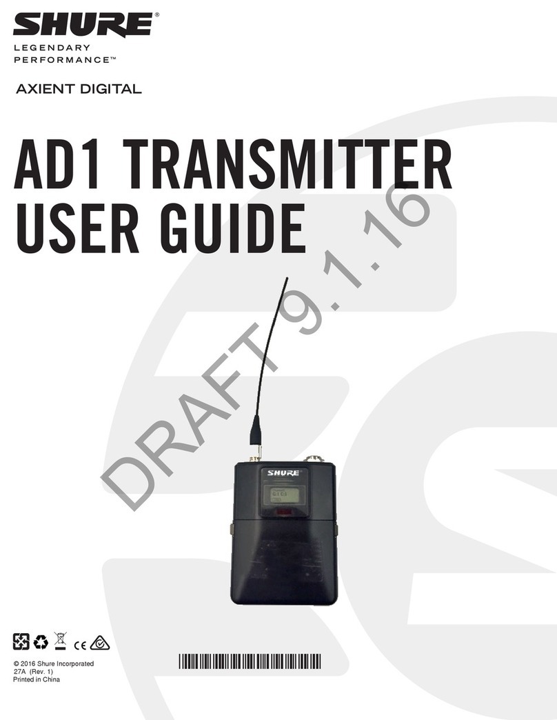 Shure AD1 User manual