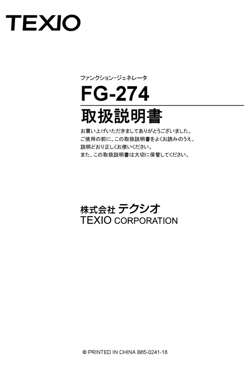 TEXIO FG-274 instruction manual