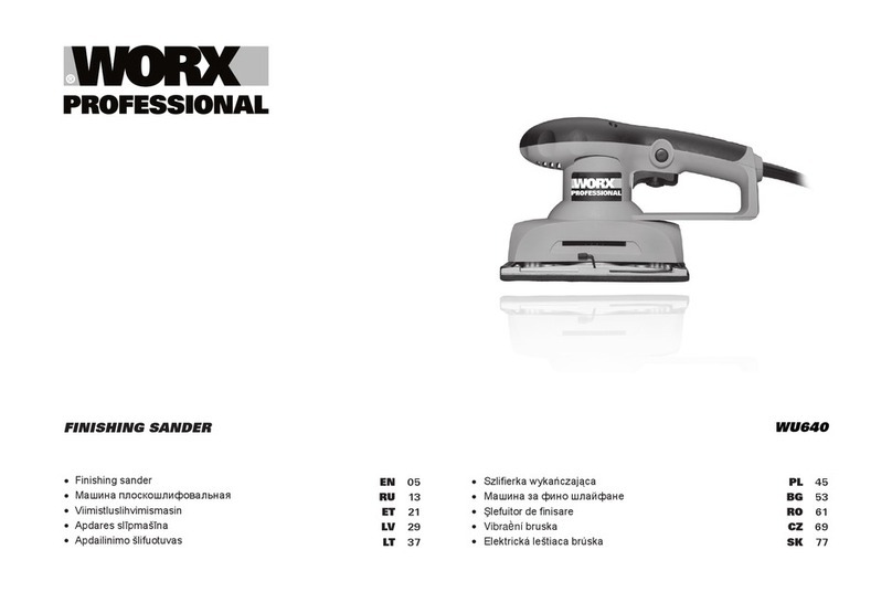 Worx Professional WU640 manual