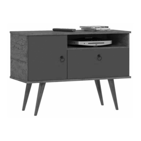 Bob's Discount Furniture Lara TV Stand 2014351005 Assembly instructions