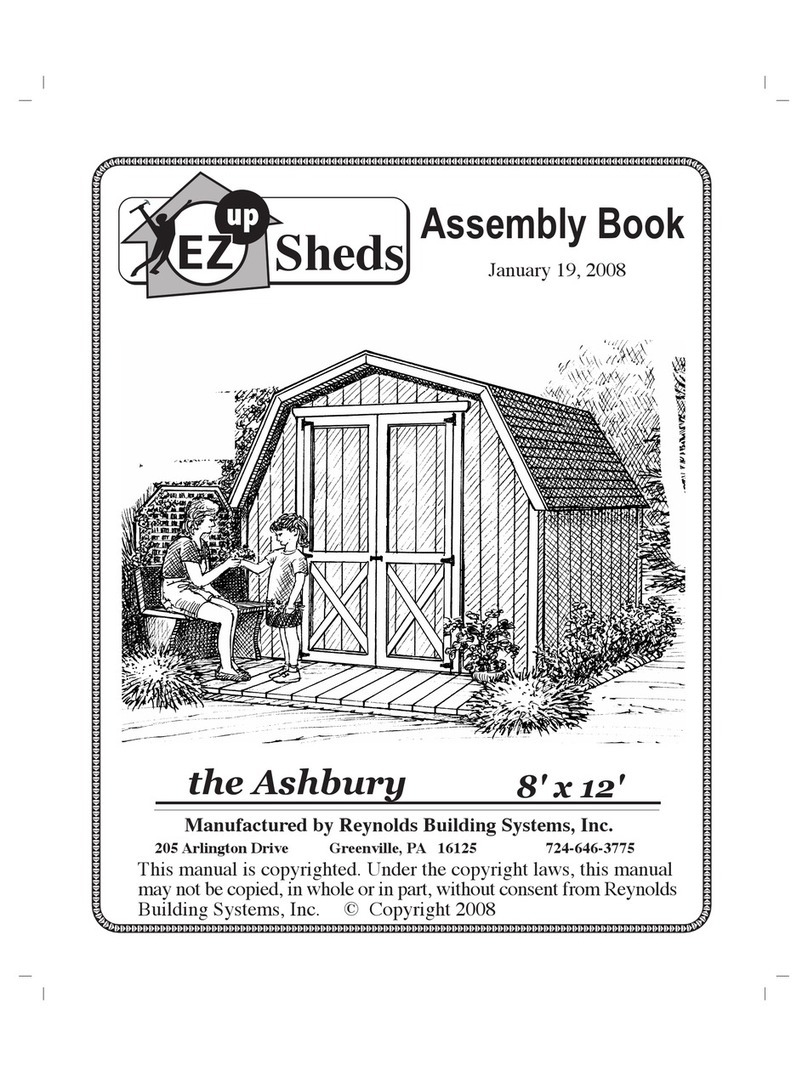Reynolds Building Systems EZ up Sheds Ashbury Assembly Book Reynolds Building Systems EZ up Sheds Ashbury Assembly Book