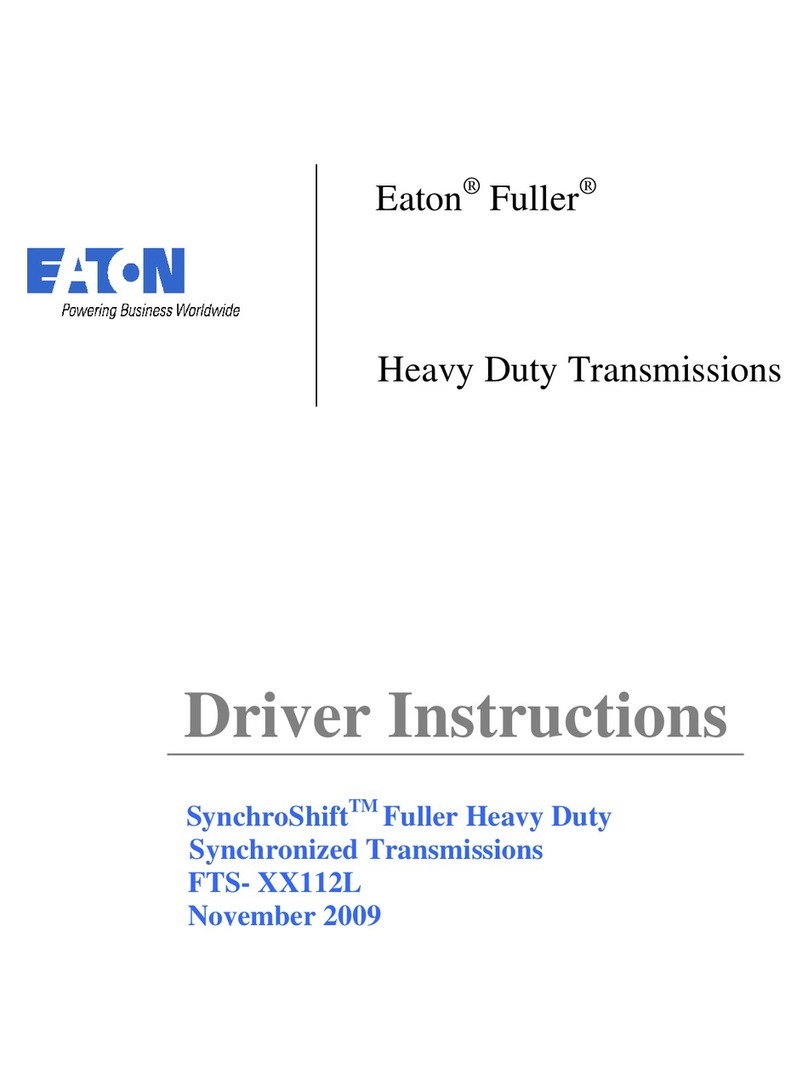 Eaton Fuller FTS-112L Series Driver Instructions
