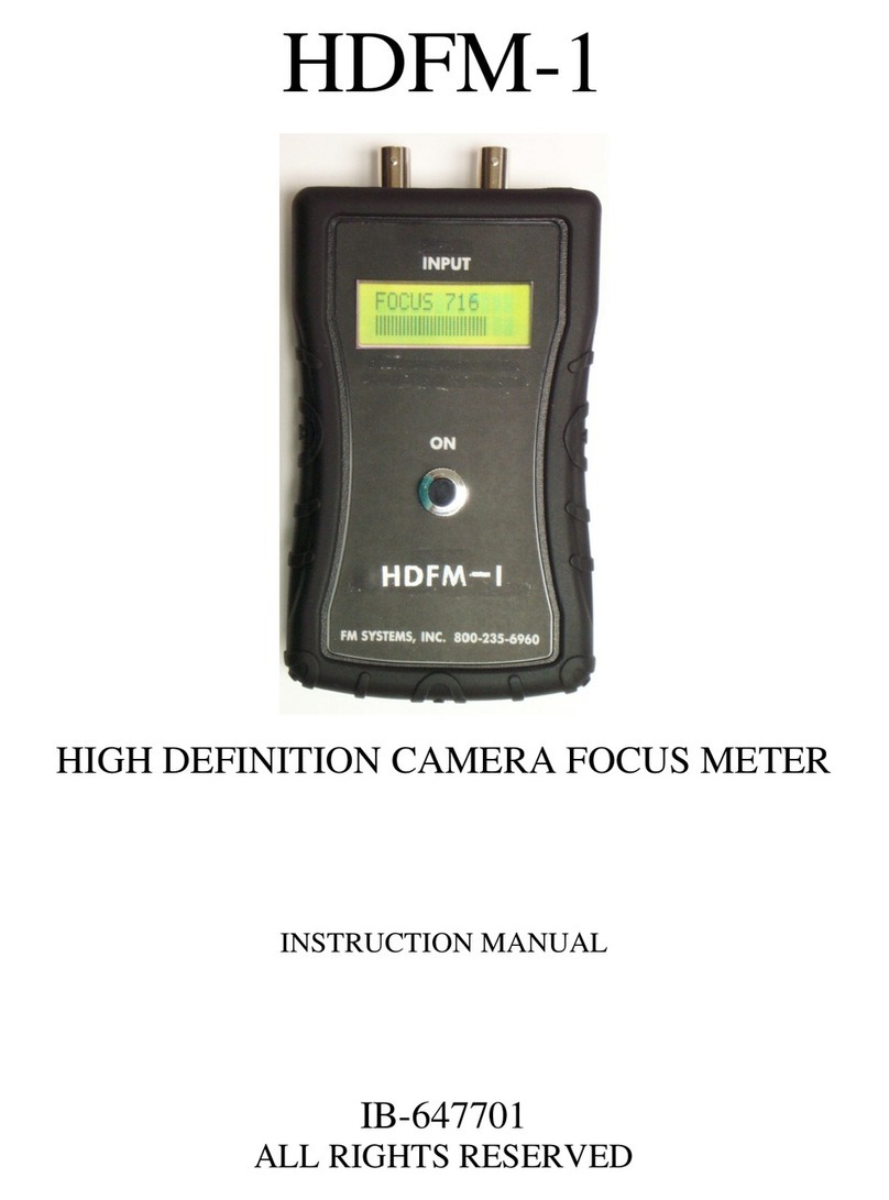 FM Systems HDFM-1 instruction manual