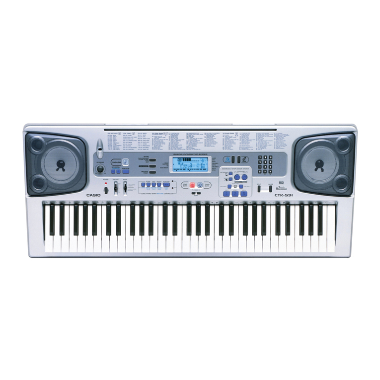 Casio CTK 591 - Full-Size 61 Key Keyboard User manual Casio CTK 591 - Full-Size 61 Key Keyboard User manual