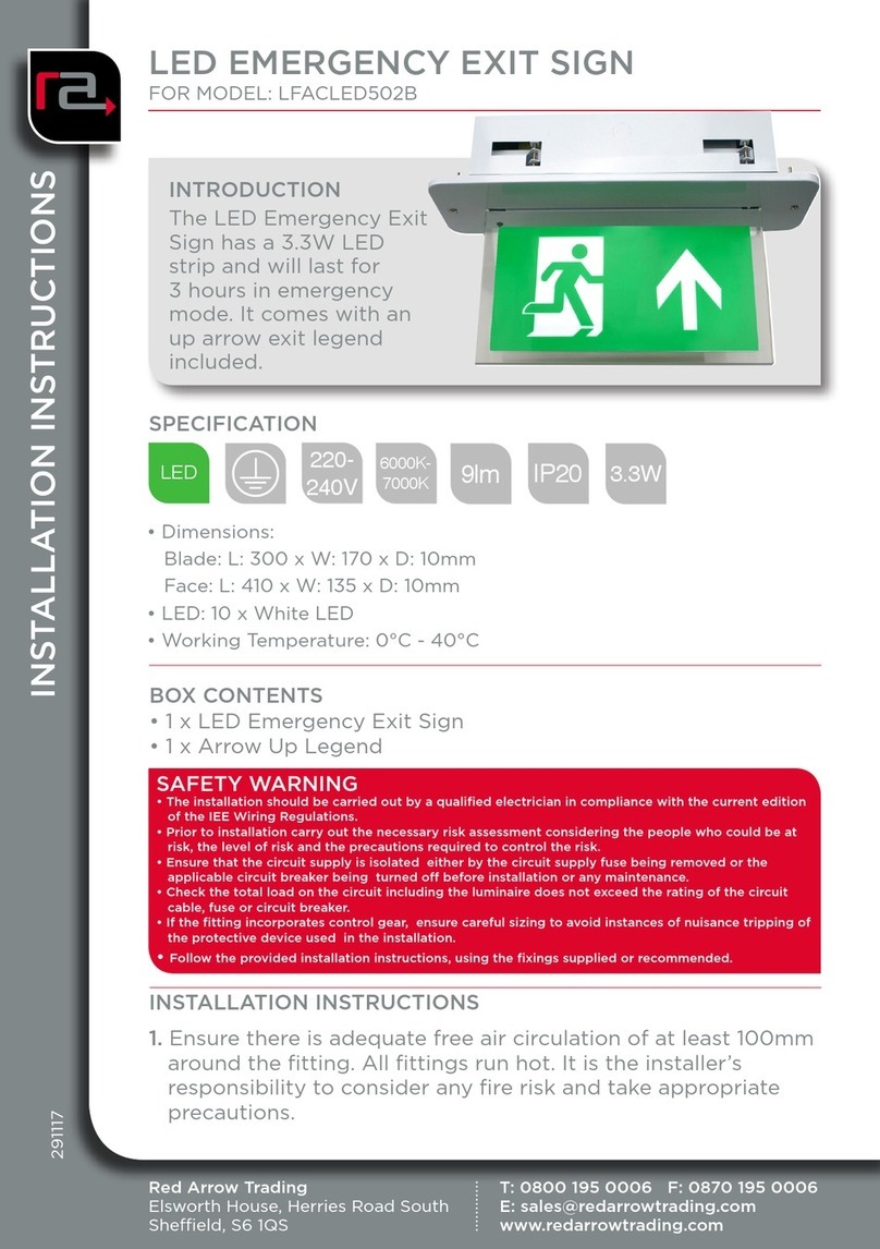Red Arrow Trading LFACLED502B installation instructions