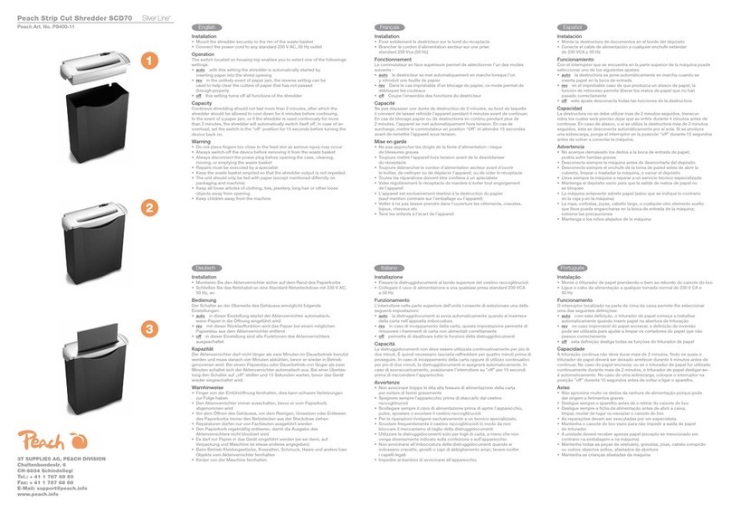 Peach PS400-11 User manual Peach PS400-11 User manual