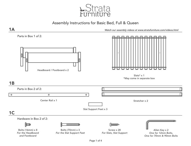 Strata Furniture 18220 Assembly instructions