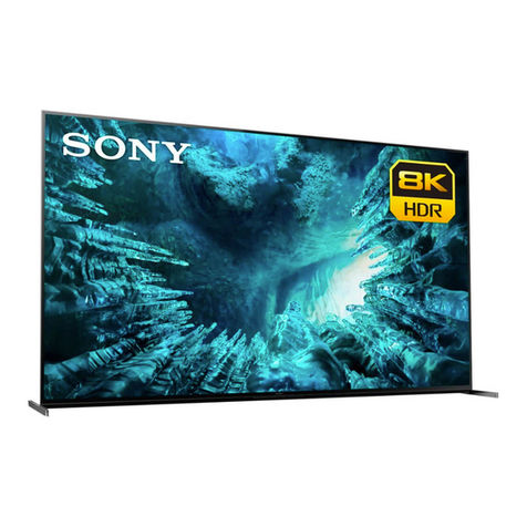 Sony BRAVIA XBR-75Z8H User manual