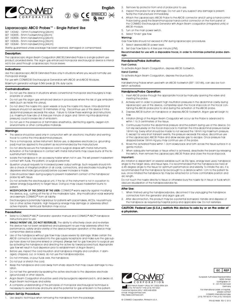 ConMed ABC 130342 manual