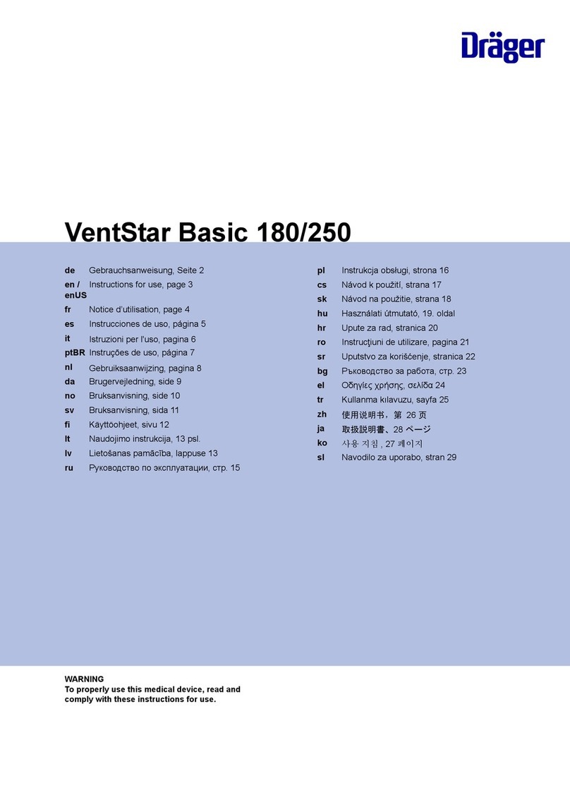 Dräger VentStar Basic 180 Instructions for use Dräger VentStar Basic 180 Instructions for use