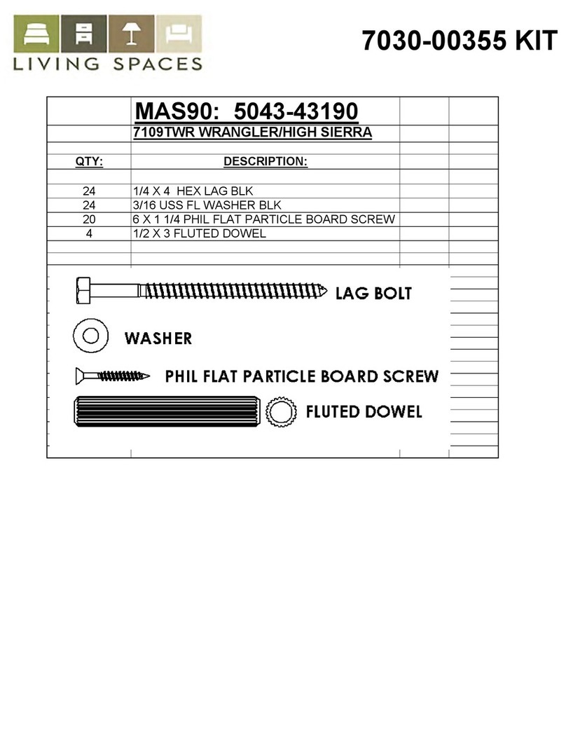 Living Spaces 7109TWR User manual