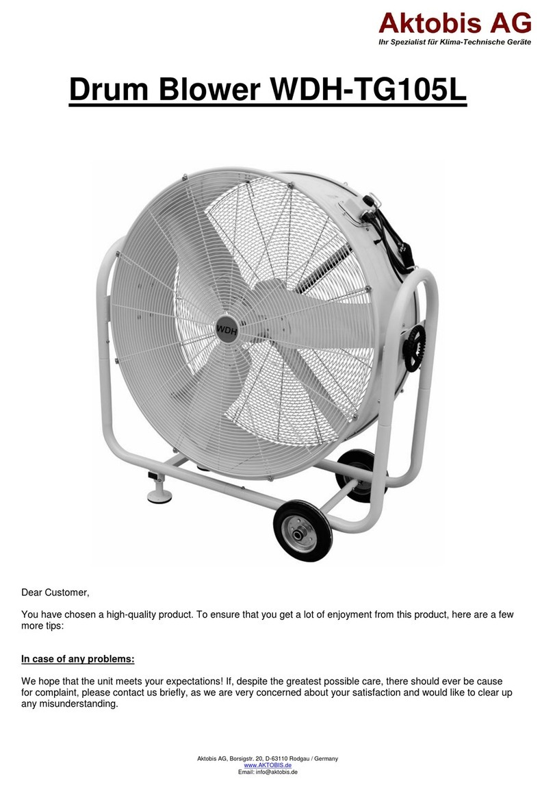 Aktobis WDH-TG105L operating manual