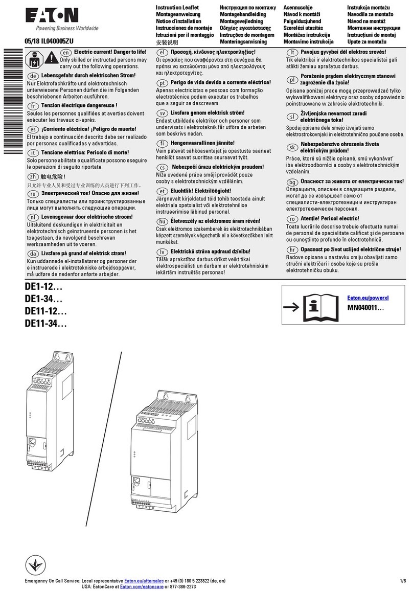 Eaton DE1-121D4 Series Manual Eaton DE1-121D4 Series Manual