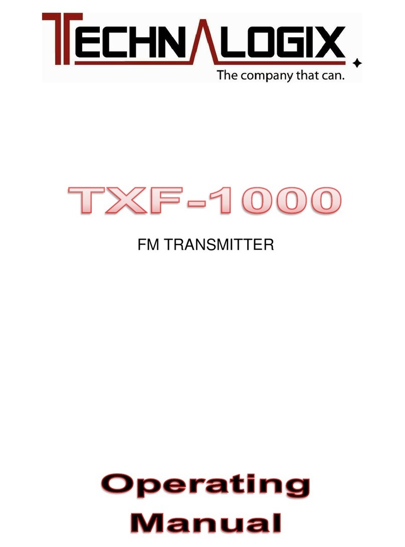 Technalogix TXF-1000 User manual Technalogix TXF-1000 User manual