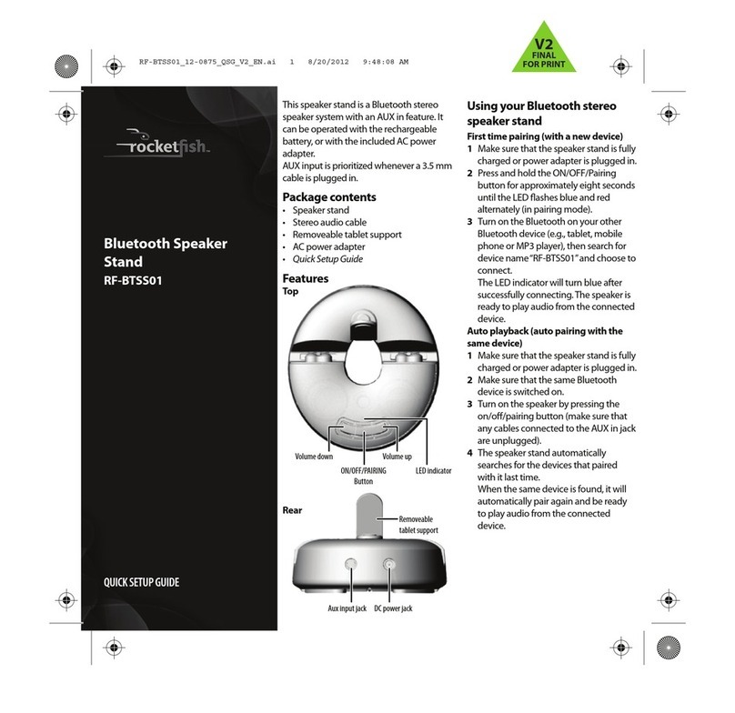 Rocket Fish RF-BTSS01 User manual