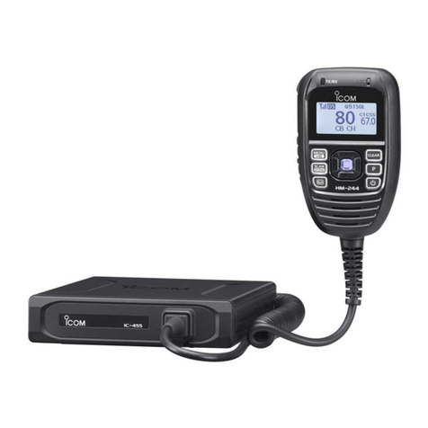 Icom IC-455 User manual
