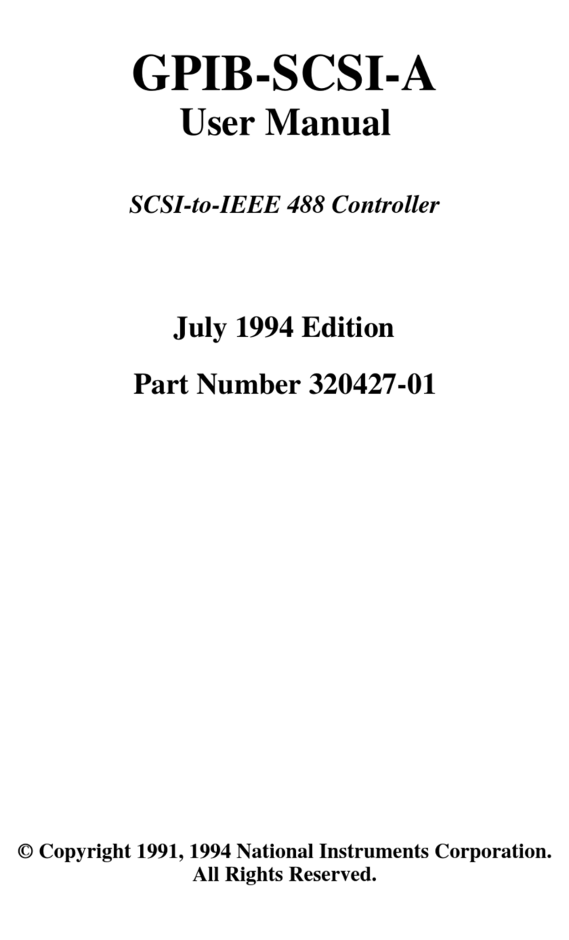 National Instruments GPIB-SCSI-A User manual National Instruments GPIB-SCSI-A User manual
