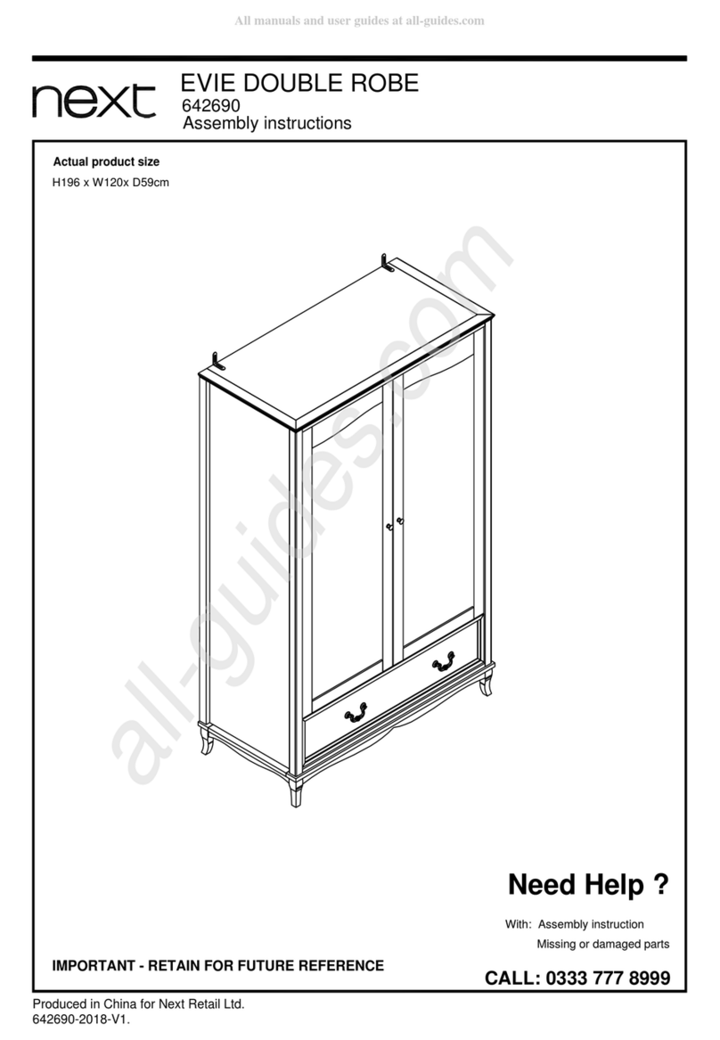 Next Evie Double Robe 642690 User manual