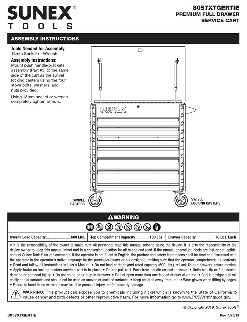 Sunex Tools 8057XTGERTIE Assembly instructions