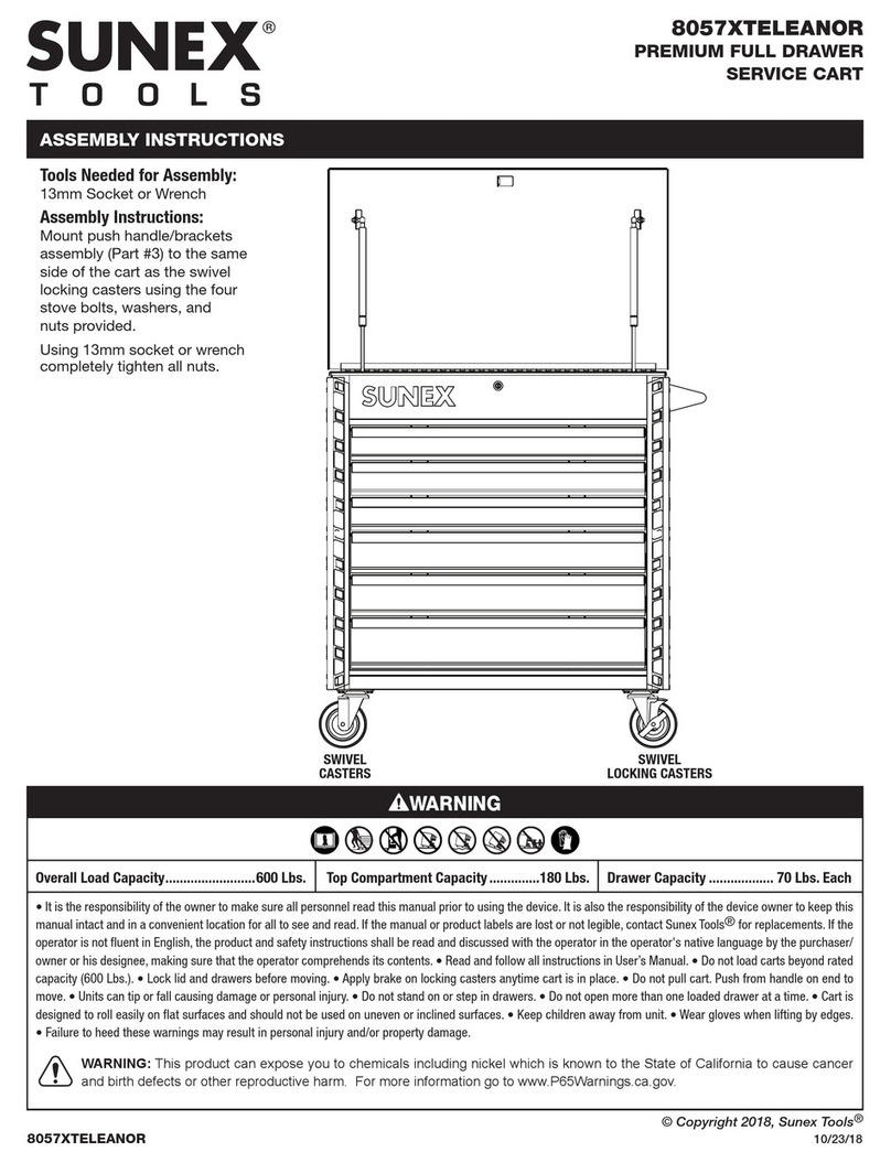 Sunex Tools 8057XTELEANOR User manual