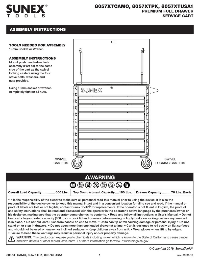 Sunex Tools 8057XTCAMO Assembly instructions