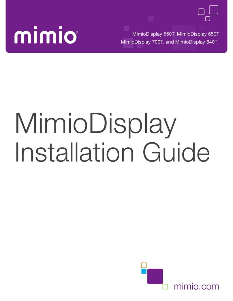 Mimio MimioDisplay 650T User manual