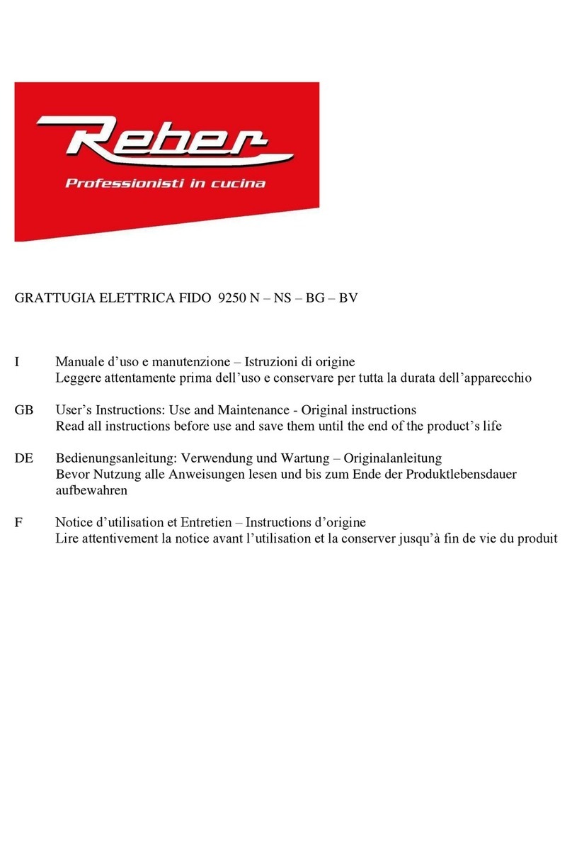 REBER 9250 N User instructions