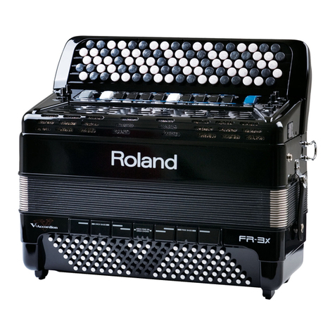 Roland FR-3X V-Accordion Use and care manual