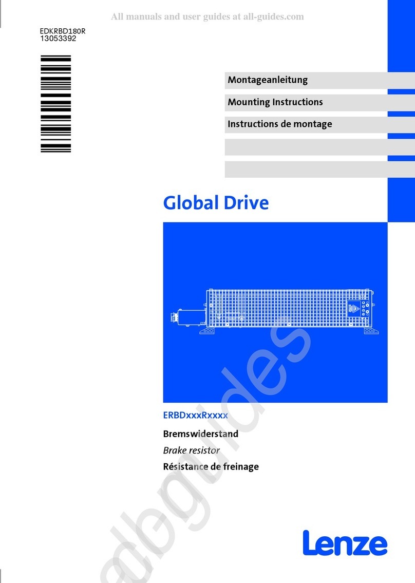 Lenze ERBD R Series Mounting instructions