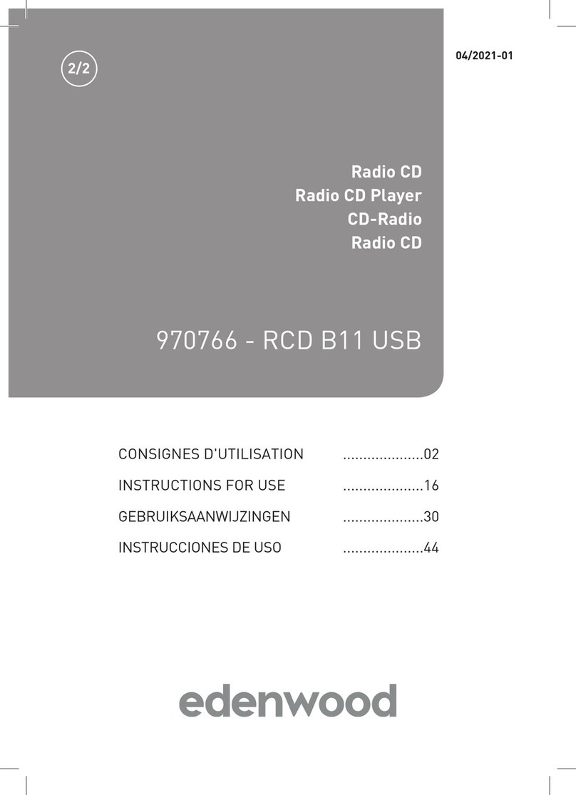 Edenwood RCD B11 USB Instructions for use