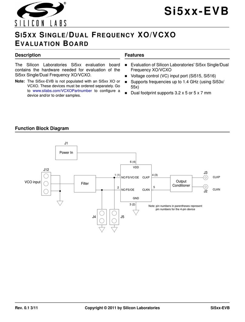 Silicon Laboratories Si5-EVB Series User manual Silicon Laboratories Si5-EVB Series User manual