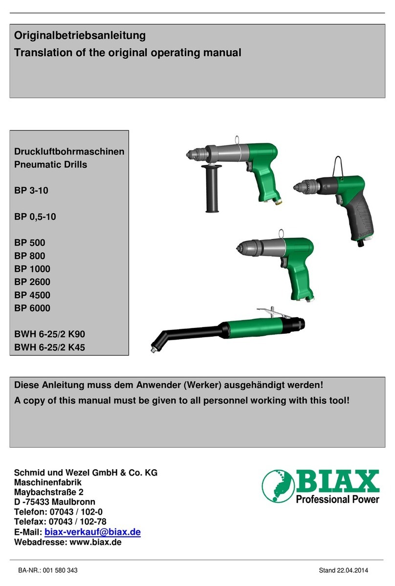 BIAX BP 3-10 Translation of the original operating manual
