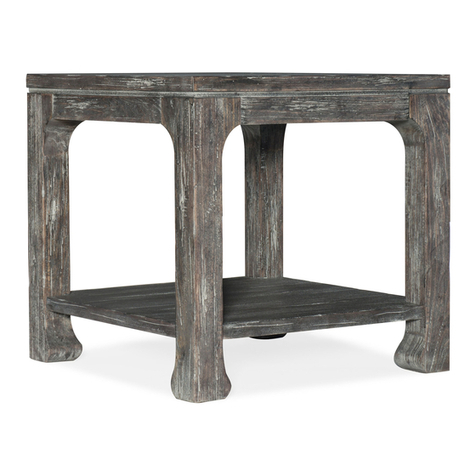 Hooker Furniture Square End Table 5751-80113-89 Assembly instruction