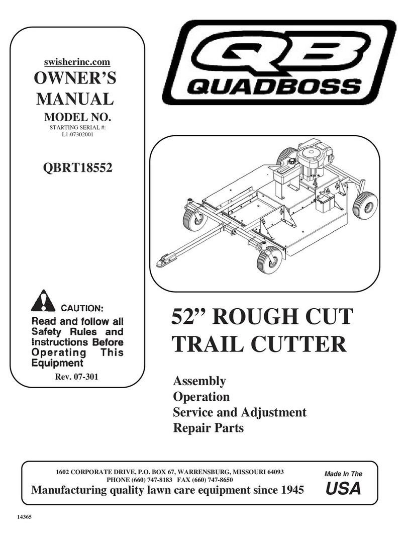 Swisher QB Quadboss QBRT18552 User manual