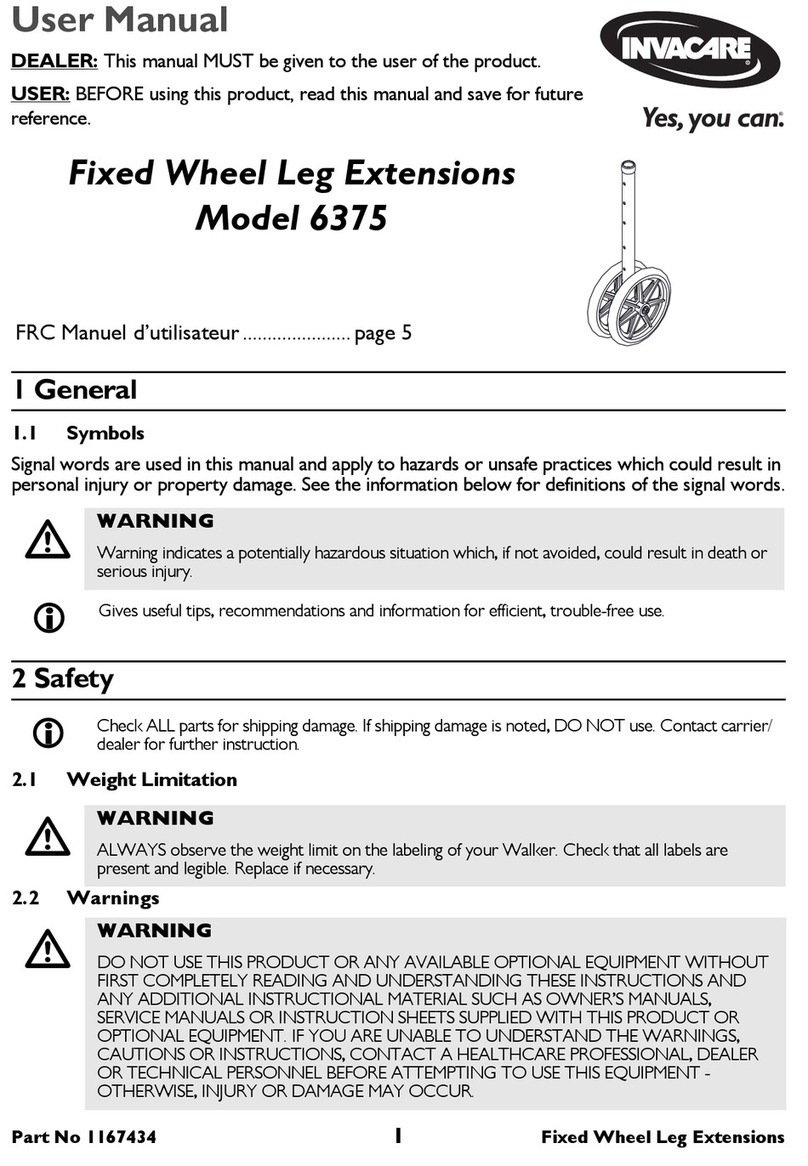 Invacare 6375 User manual