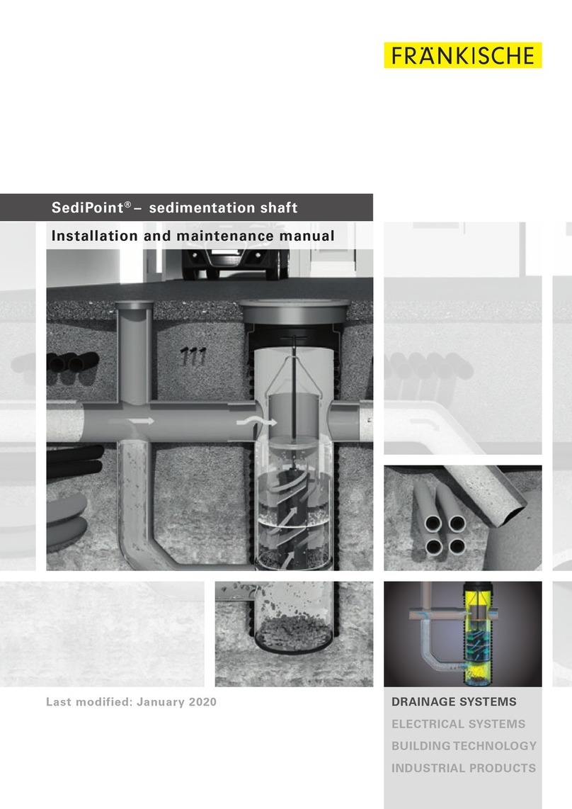 FRÄNKISCHE SediPoint Installation and maintenance manual FRÄNKISCHE SediPoint Installation and maintenance manual