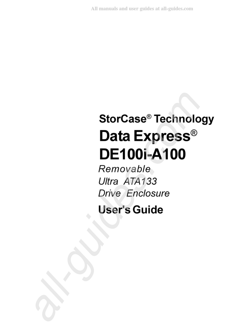 Kingston Technology StorCase Technology Data Express DE100i-A100 User manual