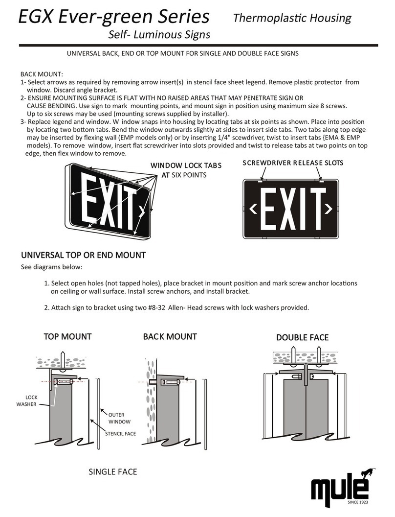 Mule Lighting EGX Ever-green Series quick start guide