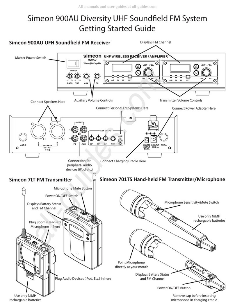 Simeon 900 AU Getting started guide Simeon 900 AU Getting started guide