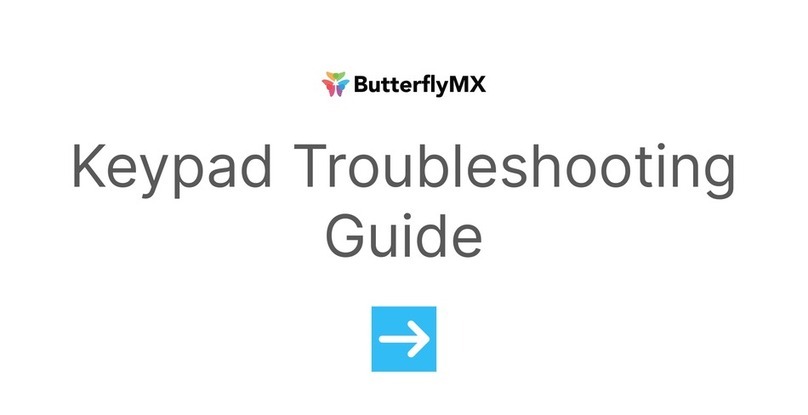 ButterflyMX Keypad User manual