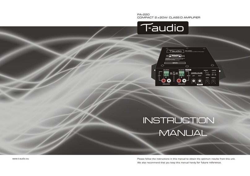 T-audio PA-220 instruction manual